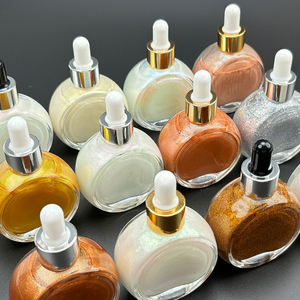 Bajo MOQ logotipo personalizado 30ml orgánico impermeable brillo líquido cuerpo cara resaltador Etiqueta Privada cuerpo brillo aceite - Product Image 1