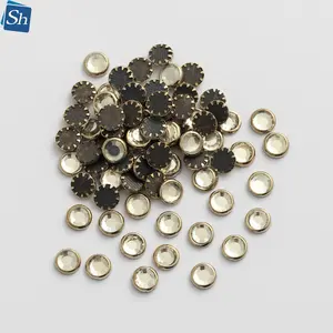 High Standard Direct Price Lead Free Silver Ring Crystal Stone Hot Fix Ring Rhinestone For Garment Accessory
