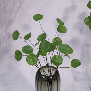 Copper Money Grass Small Lotus Leaf Ornaments Wedding Flower Arrangements Decorative <b>Artificial</b> Flowers and Green <b>Plants</b> - Product Image 3