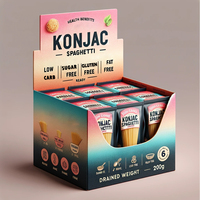 Pâtes de konjac instantanées au glucomannane Keto Friendly