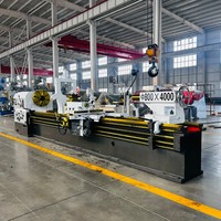 Tour horizontal CW6180, machine à tournage d'arbres de 4 mètres de long, banc de 800 mm de diamètre, entre-entre-bascules de 4000 mm, nouvelle machine robuste pour les ateliers de matériaux de construction