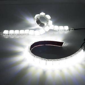 ไฟเดย์ไลท์ LED แบบยืดหยุ่น รุ่น Snake 12v สีขาว 9 12 18 ดวง สำหรับตกแต่งรถยนต์ - Product Image 1