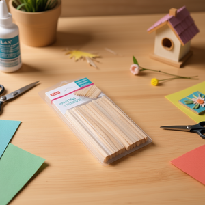 Bastoncini di Legno per Artigianato Ilan 1x5x140mm 100pz per Progetti Fai-da-Te - Product Image 3