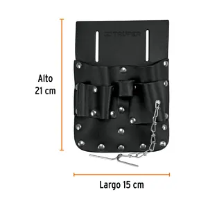 Borsa degli attrezzi in pelle Truper con 7 scomparti per macchine edili - Product Image 3