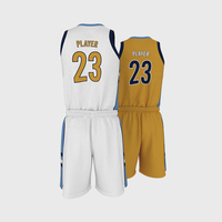 Maillot de basketball réversible personnalisé en maille sublimée 180 GSM, double face, pour équipes universitaires, 100 % polyester, vente en gros
