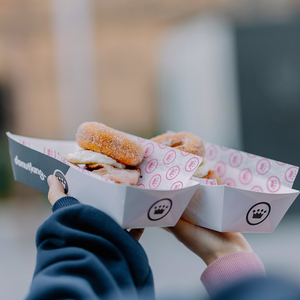 Vente en gros personnalisé Emballage de frites en papier de qualité alimentaire biodégradable entièrement imprimé Boîte de maïs coréen pour chien avec logo - Product Image 2