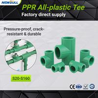 Raccords de tuyauterie PPR haute pression XINNIU, raccord en T pleine taille avec surface lisse pour la plomberie et l'alimentation en eau