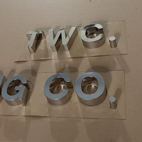 Letras Metálicas 3D Personalizadas para Fachadas de Edificios Comerciales, Señalización de Acero Inoxidable con Acabado Dorado
