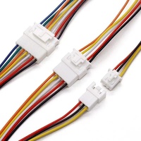 Kabel Terminal Satu Kepala XH2.54mm Murah Berkualitas Tinggi 2/3/4/5/6/7/8/9/10/11/12P Kabel Penghubung Elektronik Berwarna 10/20/30CM 26AWG