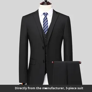 Trajes de Hombre Baratos de Fabricante, Conjunto de 3 Piezas, Blazer, Chaleco y Pantalones, Trajes Formales para Bodas y Negocios - Product Image 5