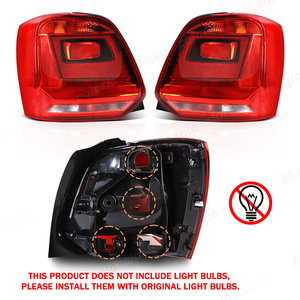 Pieza de Repuesto para Automóvil, Luces Traseras LED para Automóvil, Conjunto de Lámparas de Freno Traseras para VW Volkswagen <span class=keywords><strong>POLO</strong></span> <span class=keywords><strong>GTI</strong></span> 2014 2015 2016 <span class=keywords><strong>2017</strong></span> - Product Image 4