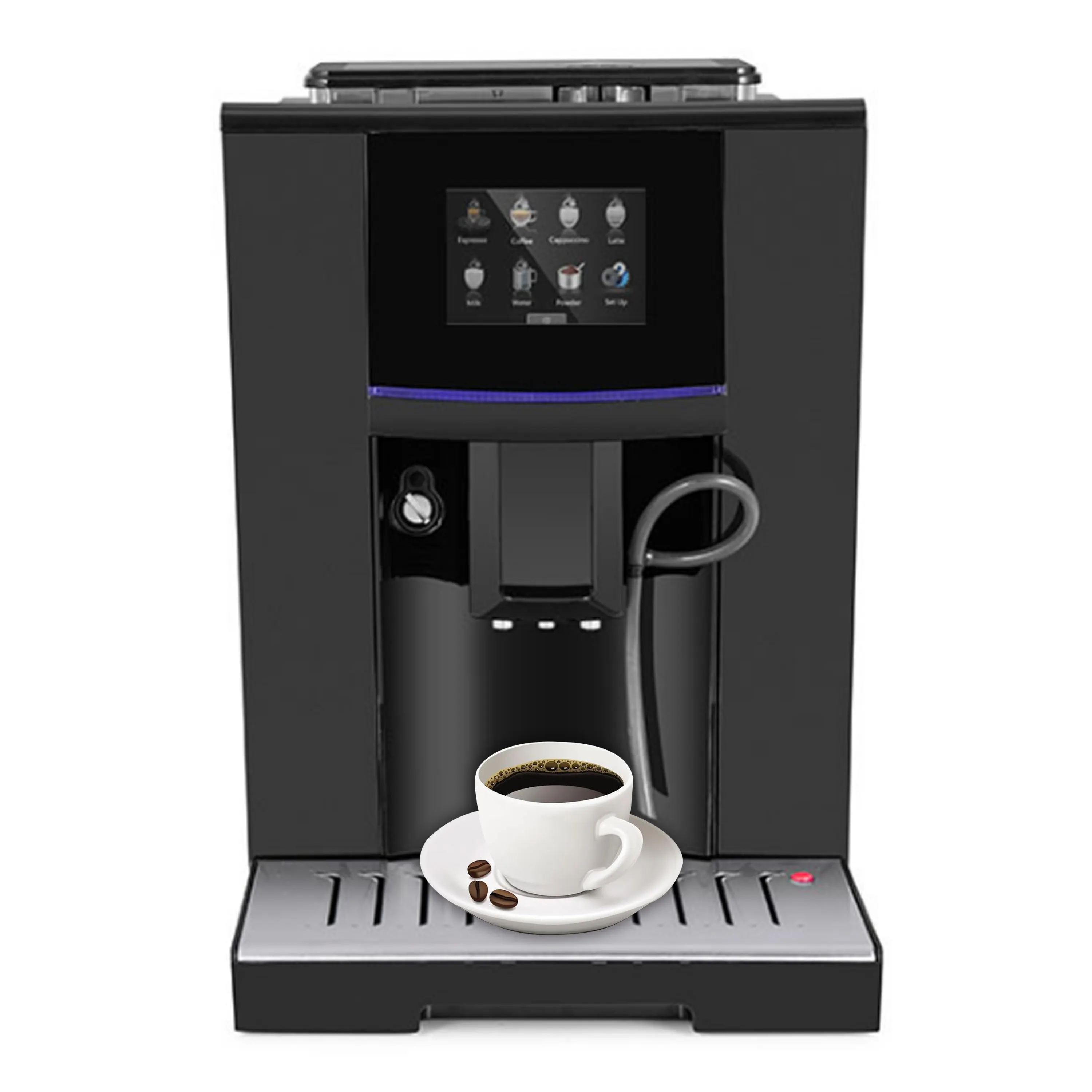 カプチーノラテエスプレッソメーカースマートビーントゥカップ自動コーヒーマシン
