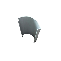 Pilier en aluminium extrudé industriel durable pour escaliers mécaniques, avec gorge de câblage en alliage d'aluminium, pour bâtiments de bureaux au design moderne