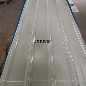กระเบื้องหลังคาคอมโพสิต FRP ลูกฟูกน้ำหนักเบาเสริมแรงด้วยไฟเบอร์กลาส - Product Image 1