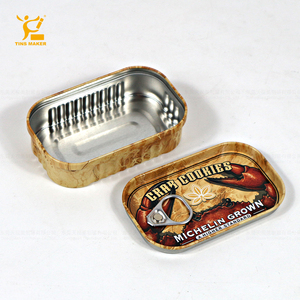 Tinsmaker Custom Logo Printed Oem Odm Food Grade <strong>Empty</strong> 125g <strong>Sardine</strong> Reusable <strong>Tin</strong> Can Rectangular <strong>Sardine</strong> Style <strong>Tin</strong> Manufacturers - Product Image 3