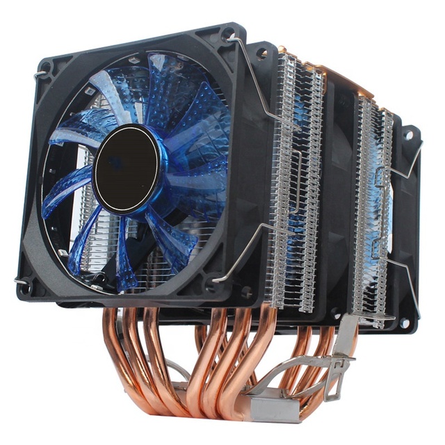 Smart Electronics 6 Heat Pipe CPU Cooler Fan 4Pin LED 2000PWM 115x 1356 1366 FM2 AM3 AM4 X79 X99 2011 CPU Heatsink
