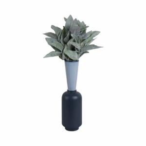 Vaso in ceramica moderno a forma di cilindro, colore blu grigio, per decorazioni per la casa, soggiorno, camera da letto, ufficio - Product Image 2