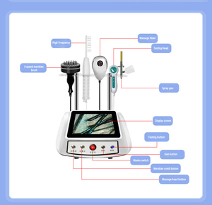 Máquina Analizadora de Cuero Cabelludo 2025, Detector de Humedad y Grasa en los Folículos Pilosos, Terapia para el Crecimiento del Cabello, Análisis y Tratamiento del Cuero Cabelludo - Product Image 6