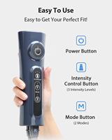 Masseur de jambes à compression d'air 4 en 1, enveloppement de massage pour mollets, bras et cuisses, 2 modes, 3 niveaux d'intensité, pression réglable, rechargeable par USB