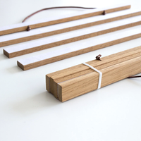 Kit de suspension magnétique pour cadres d'art en teck clair 8-36 pouces, support magnétique en bois de teck pour affiches A4