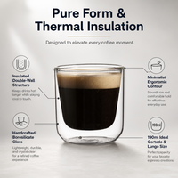 Gobelet à eau en verre borosilicate à double paroi épais de haute qualité, compatible micro-ondes, pour le bureau, le café, le lait, les jus