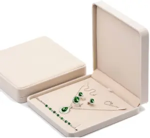 Velvet Large Jewelry Set Box For Necklace Earring Ring Necklace Bracelet Wedding Jewelry Storage Box Packing
