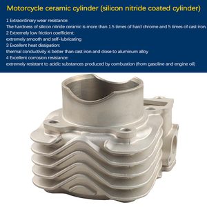 Bộ xi lanh gốm độ đường kính lớn 72 66 65 63mm dành cho xe máy Yamaha LC135 Spark135 <span class=keywords><strong>Jupiter</strong></span> <span class=keywords><strong>MX</strong></span> Sniper <span class=keywords><strong>135</strong></span> Crypton - Product Image 2
