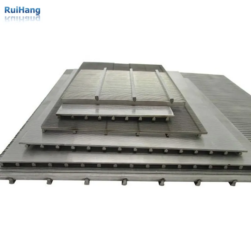 Filtros de tamiz de alambre de cuña de panel plano de suministro Ruihang para separación sólido-líquido/Industria química