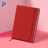Carnet en cuir PU personnalisé haut de gamme, écologique, à couverture plate, pour bureau professionnel, avec marquage à chaud, vente en gros par le fabricant