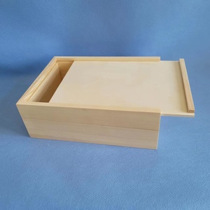 Hộp Lưu Niệm Bằng Gỗ Chưa Hoàn Thành Tùy Chỉnh Hộp Quà Tặng Nắp Trượt Lớn Hộp Lưu Niệm Tự Làm - Product Image 2