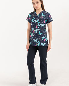 Set di Scrub per infermiere dentale medico estetista dentista farmacista dietista terapista uniforme per le donne - Product Image 4