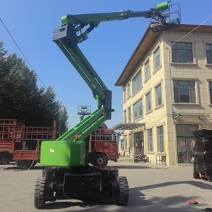 Nuevo elevador de pluma pequeña, elevador telescópico, limpieza de ventanas, ManLift, elevadores de pluma articulados eléctricos hidráulicos, Jib Fly Skylift - Product Image 6