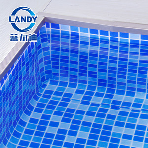 Landy <b>Pool</b> <b>Liner</b> PVC Mosaic Pattern Rectangle Waterproof Non Slip Swimming <b>Pool</b> Membrane - Product Image 1