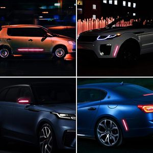 Décoration de pare-chocs arrière de voiture Avertissement de sécurité Autocollant réfléchissant Véhicule Bicyclette Moto Décalcomanies universelles à coller - Product Image 6