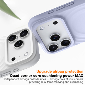 Custodia Magnetica <span class=keywords><strong>Originale</strong></span> in Silicone Liquido per <span class=keywords><strong>iPhone</strong></span> 17 16 15 14 Pro, Nuova <span class=keywords><strong>Cover</strong></span> Antiurto in Silicone con Effetto Ondulato - Product Image 3