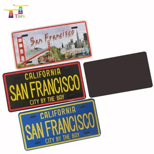 Letrero de aluminio con relieve para matrícula de coche, Logo personalizado promocional, placa de matrícula de los Estados Unidos, imán de nevera - Product Image 5