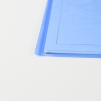 Carpeta de archivos en forma de L de tamaño A4 con diseño multicolor y transparente con muestra gratuita y servicio de impresión UV