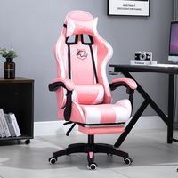 Chaise de jeu Silla Gamer pas chère en gros, chaise de jeu pivotante réglable en hauteur avec repose-pieds et appui-tête