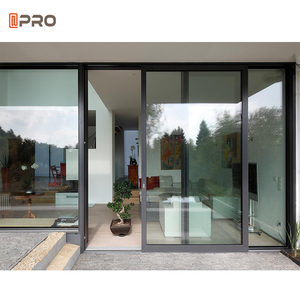 Bên Ngoài Thiết Kế Hiện Đại Cổng Tủ Quần Áo Trượt Kính Trượt Pháp Cửa Ra Vào Giá Hệ Thống Cửa Trượt Cho Patio - Product Image 4