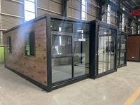 Maison en conteneur extensible portable préfabriquée de luxe australien à faible coût de 20 pieds avec salle de bain et cuisine