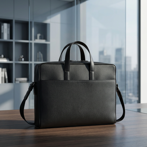 Maletín de Cuero con Compartimento para Portátil de Cuero Genuino, Diseño Ejecutivo y Fabricación Personalizada OEM, Confiable entre Compradores de Negocios - Product Image 2