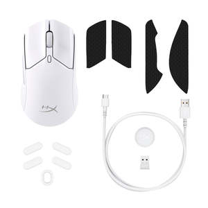 HyperX Pulsefire Haste 2 <span class=keywords><strong>Mini</strong></span> <span class=keywords><strong>Souris</strong></span> de Jeu <span class=keywords><strong>Sans</strong></span> <span class=keywords><strong>Fil</strong></span> pour PC Compact Léger Bluetooth 2.4GHz Noir Blanc - Product Image 6