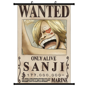 50 Designs 60*90cm Affiches murales d'anime One Piece <span class=keywords><strong>Wanted</strong></span>, Affiches de personnages de dessin animé Zoro Sanji Nami, Affiches de femmes sexy, Affiches en tissu, Affiches déroulantes - Product Image 3