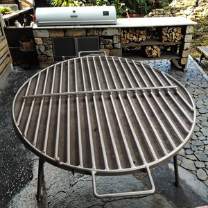 Moderner Tragbarer YIJIE Pulverbeschichteter Edelstahl 304 Runder Holzkohlegrill für Outdoor-Feuerstelle und Kochen - Product Image 4