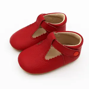 Hot Sale Latest Design Cute Baby T Princess Shoes Leather Soft Sole Non-slip Mary Jane Kids Shoes Baby Dress Shoes