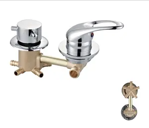 China supplier 5 Function Brass sanitary ware bath mixer tap shower panel faucet