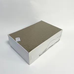 Wholesale Exclusive Low-Volume White Kraft Paper Box: Cat Scratcher With 5 Refill Scratching Pads For Indoor Cats