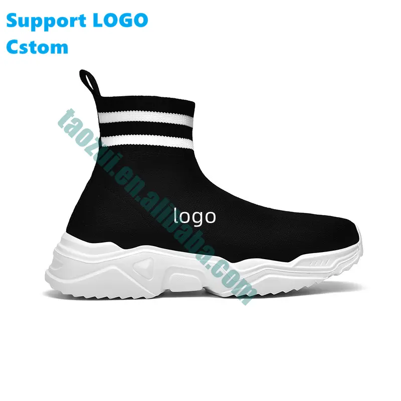 Platform Athletic Running Custom casual sports shoes Logo High Quality Design Men shoes manufacturer Custom socks and shoes