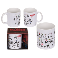 Mug Keramik Vintage Stranger Things untuk Teh, Susu, Kopi 325ml, Hadiah Kembali ke Sekolah untuk Ekspor, Produk Terlaris 2025