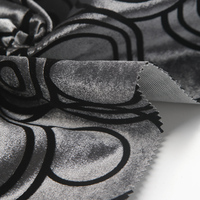 Haute qualité pas cher 100% Polyester impression maison déco tissu flocage velours tissu pour vêtements canapé Textile à la maison